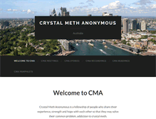 Tablet Screenshot of crystalmeth.org.au